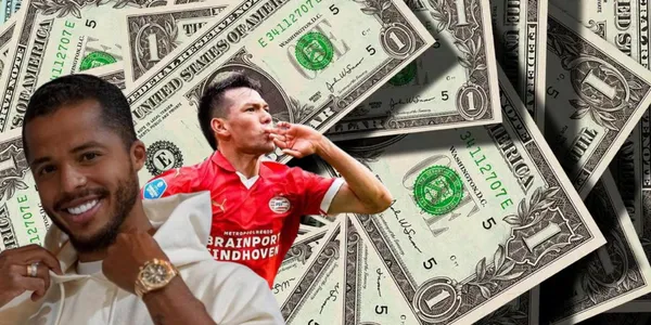 Giovani Dos Santos junto a Hirving Lozano / FOTO Instagram