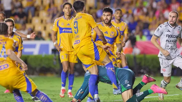 Gol de Tigres en la Liguilla (Foto: MEXSPORT)