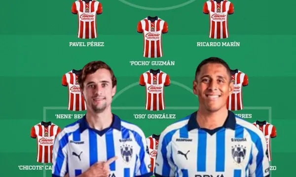 Gráfica de la alineación de las Chivas de Guadalajara (Fuente: ESPN)