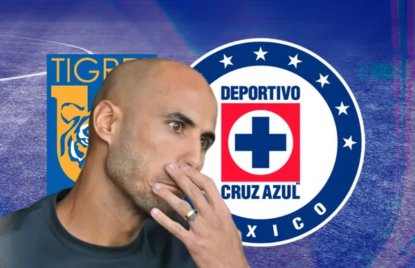 Guido Pizarro, escudos de Cruz Azul y Tigres