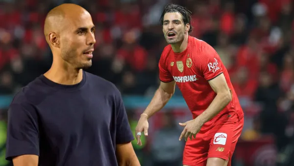 Guido Pizarro y Antonio Briseño durante la final de Tigres vs Toluca