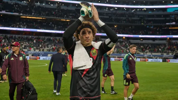 Guillermo Ochoa durante el cotejo entre México y Panamá por la Nations League