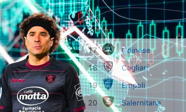 Guillermo Ochoa en primer plano en una gráfica de descenso / El Futbolero