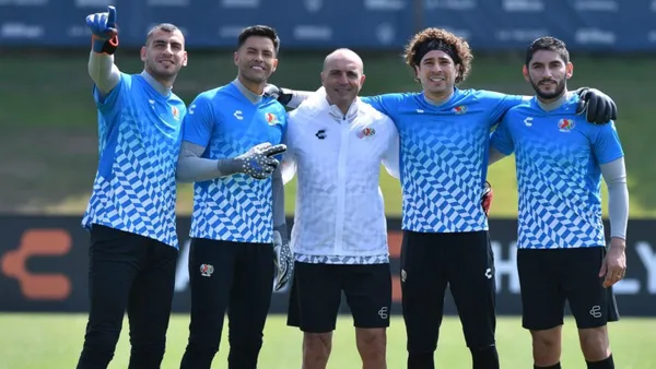 Guillermo Ochoa, Jesús Corona y Alfredo Talavera en los entrenamientos (Foto: Bolavip)