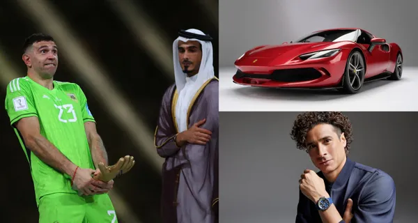Guillermo Ochoa tiene un coche de lujo de la marca Tesla, sin embargo, el Dibu Martínez también tiene un Ferrari de lujo.