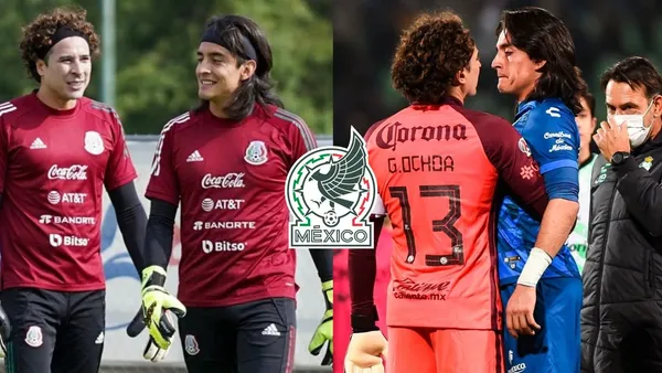 Guillermo Ochoa y Carlos Acevedo se encontraron en el Estadio Azteca y su saludo no fue tan amistoso