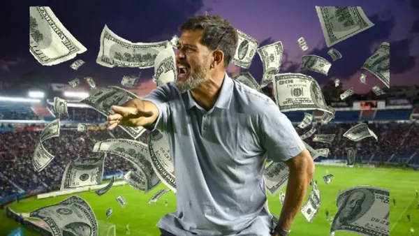 Gustavo Lema dirigiendo a Pumas / Imagen: Tribuna