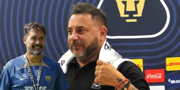 Gustavo Lema junto a Antonio Mohamed / FOTO UnoTV