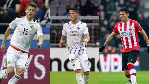 Héctor Moreno jugando en el Tri, Rayados y PSV. | Fotos: X oficial de Héctor Moreno