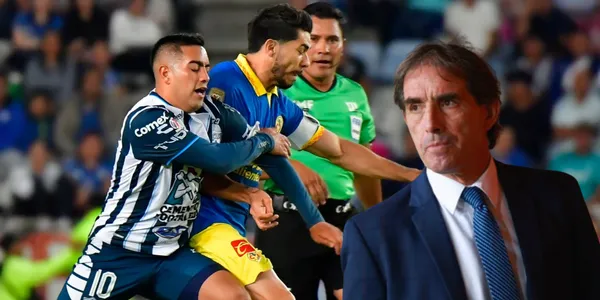 Henry Martín disputa el balón con Erick Sánchez - Pachuca vs. América / Foto: Getty Images