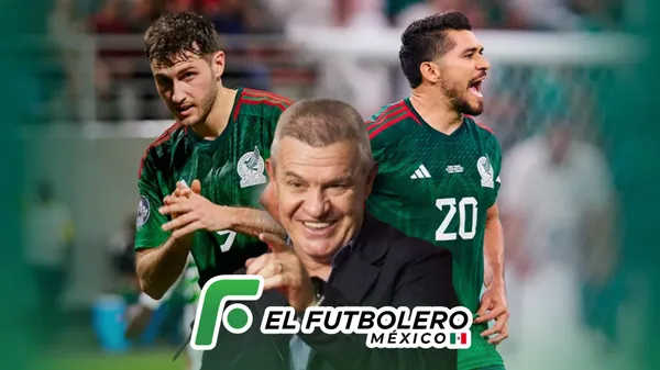 Henry Martín, Javier Aguirre y Santiago Giménez | Foto: Medio Tiempo y AP