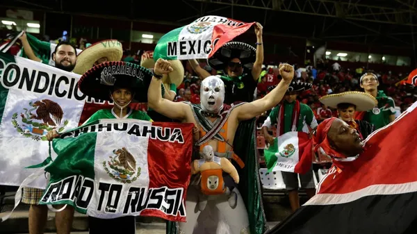 Hinchas de la Selección Méxicana (Foto: Infobae).