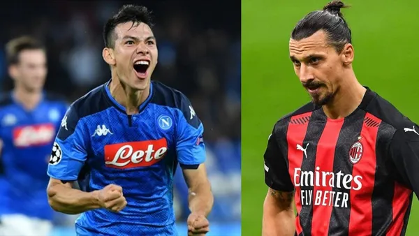 Hirving Lozano anotó un doblete en la goleada del Napoli sobre Bolonia y la prensa italiana lo coloca por encima de Zlatan Ibrahimovic