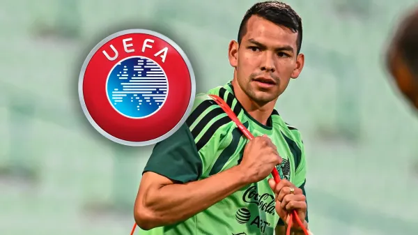 Hirving Lozano con la selección mexicana