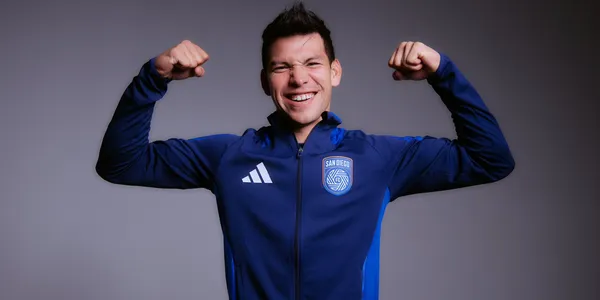 Hirving Lozano durante la presentación de San Diego FC