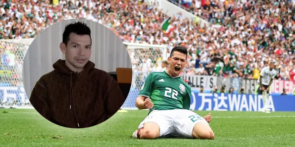 Hirving Lozano durante su gol ante Alemania (Fuente: ESPN)
