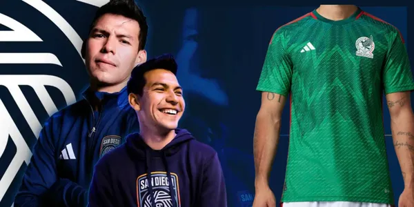 Hirving Lozano durante su presentación con San Diego FC