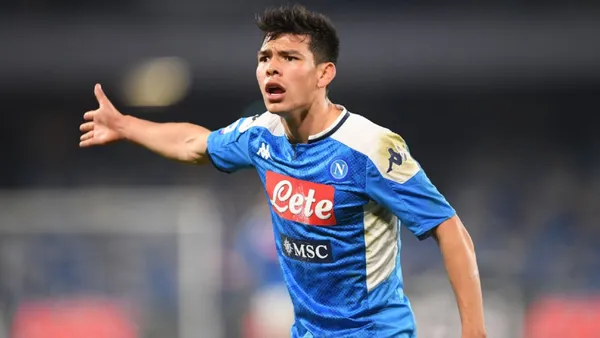 Hirving Lozano en medio de un partido (Foto: ESPN)