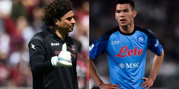 Hirving Lozano es la sensación del Napoli, pero Guillermo Ochoa provocó aplausos tras una jugada con Salernitana