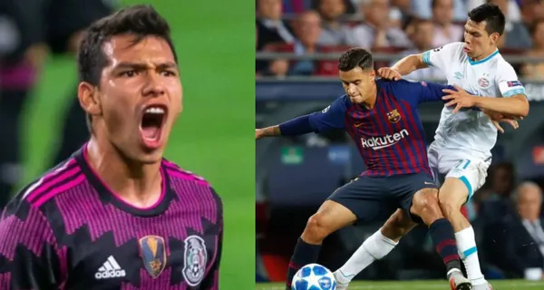 Hirving Lozano es uno de los pocos que sí suda la camiseta, que siente los colores y el Barcelona le da una buena noticia.