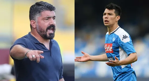 Hirving Lozano jugó una gran supercopa y así le paga Gennaro Gattuso.