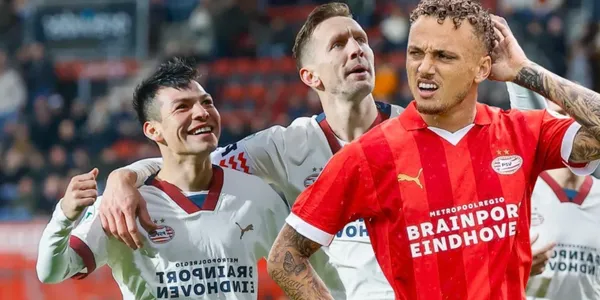 Hirving Lozano participó en el duelo entre el PSV y Twente donde salió apasionado