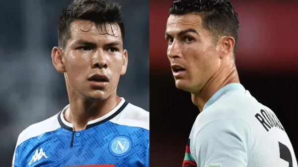 Hirving Lozano puede tener de compañero a Cristiano Ronaldo en el Napoli; así reaccionó