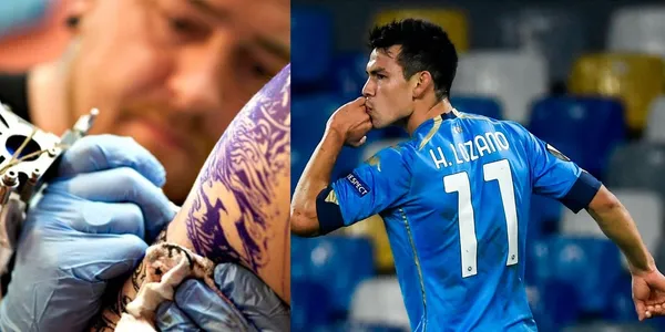 Hirving Lozano rompió los esquemas y se hizo un particular tatuaje por San Valentín