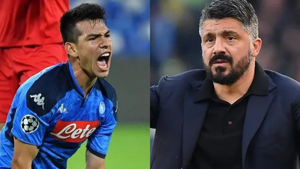 Hirving Lozano se bautizó en la presente liga italiana 2020-21 con un doblete sensacional, sin embargo así reaccionó Gennaro Gattuso que puso molesto al Chucky.