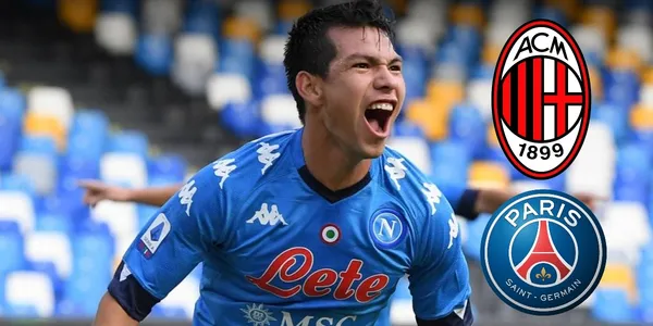 Hirving Lozano tiene propuestas para dejar Napoli, que también lo quiere negociar y una buena opción es AC Milan incluso por encima de PSG