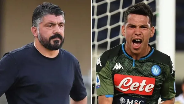 Hirving Lozano vuelve a marcar en Italia y así fue la reacción de Gennaro Gattuso.