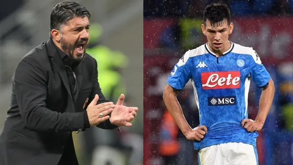 Hirving Lozano vuelve a recibir duras críticas de su entrenador Gennaro Gattuso pese al triunfo del Nápoli.