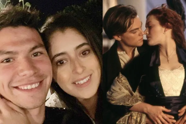 Hirving Lozano y su esposa causaron furor en las redes sociales al recrear la candente escena del Leonado DiCaprio en en un coche durante la película Titanic.