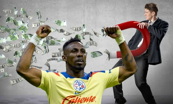 Hombre con un imán atrae dinero, así como el América atrajo los 16 millones por Quiñones (Fuente: Linkedin)