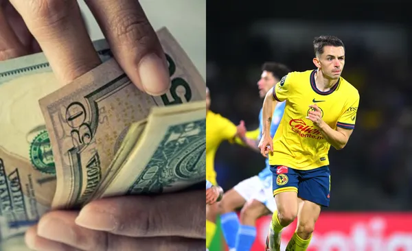 Hombre cuenta dinero, a la derecha, Fidalgo corre por la pelota (Fuente: Concepto y Mexsports)
