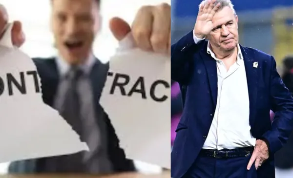 Hombre rompe contrato, a la derecha, Aguirre saluda (Fuente: Todo Trabajo y Mexsports)