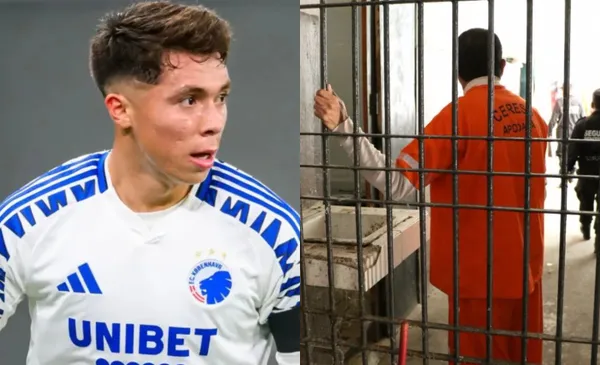 Huescas en juego con su club, a la derecha, hombre encerrado (Fuente: Vanguardia y CNN)