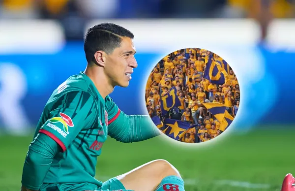 Hugo González fue blanco de burlas por parte de la afición de Tigres tras su error en la final.