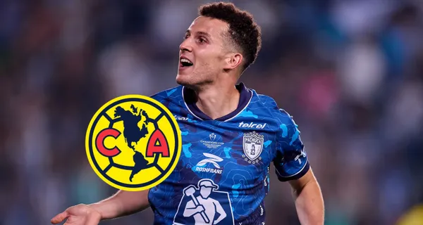 Idrissi festeja gol con el combinado de Pachuca (Fuente: Mexsports)