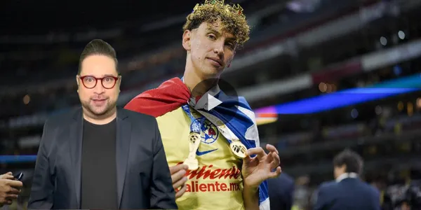 Igor Lichnovsky durante el festejo por el título del América (Fuente: El Universal)