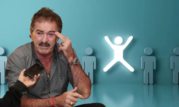 Ilustración de alguien diferente, a la izquierda, Ricardo La Volpe / La Mente es Maravillosa