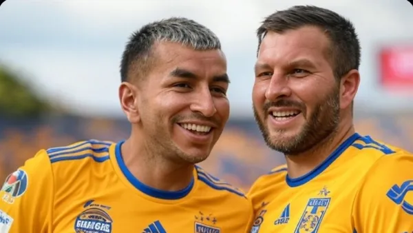 Ilustración de Correa y Gignac (Foto: GROK)