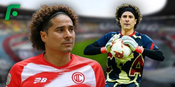 Ilustración de Guillermo Ochoa con la playera de Toluca (Fuente: GROK / MEXSPORT)