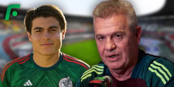 Ilustración de Luka Romero y Javier Aguirre (Fuente: MEXSPORT)