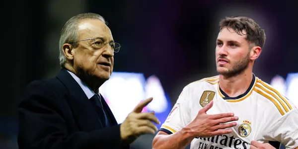 Ilustración de Santiago Giménez con la playera del Real Madrid