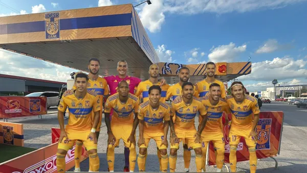 Inauguran Oxxo y Gasolinera temática de Tigres (Foto: TV Azteca y Posta MX)