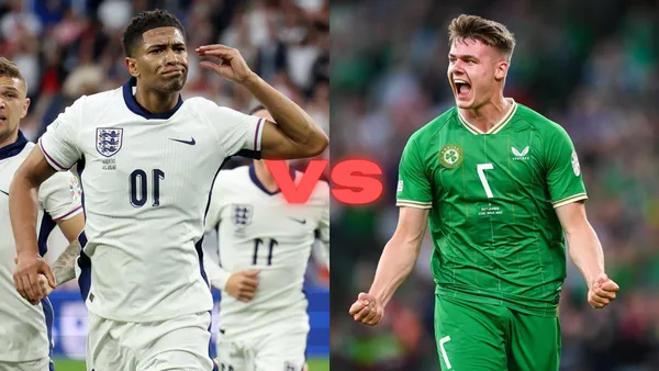 Inglaterra vs Irlanda | Foto: X oficiales de @BellinghamJude y @Evan_Ferguson9