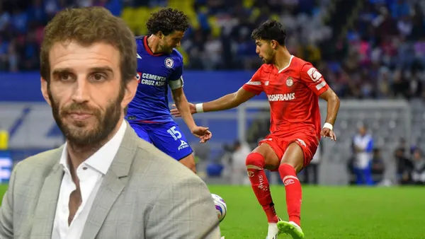 Iván Alonso, de fondo partido de Cruz Azul vs Toluca/FOTO Fútbol Total y El Futbolero