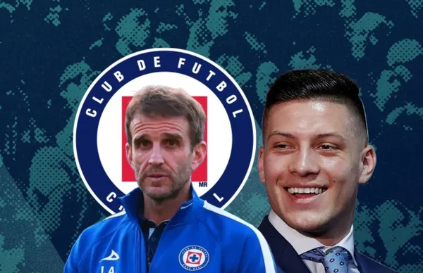 Iván Alonso y Luka Jovic/Foto Cruz Azul.