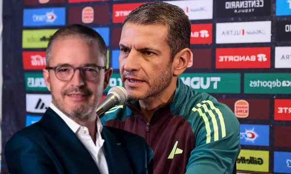 Jaime Lozano brinda una conferencia de prensa antes de un juego de México (Fuente: Indigo)